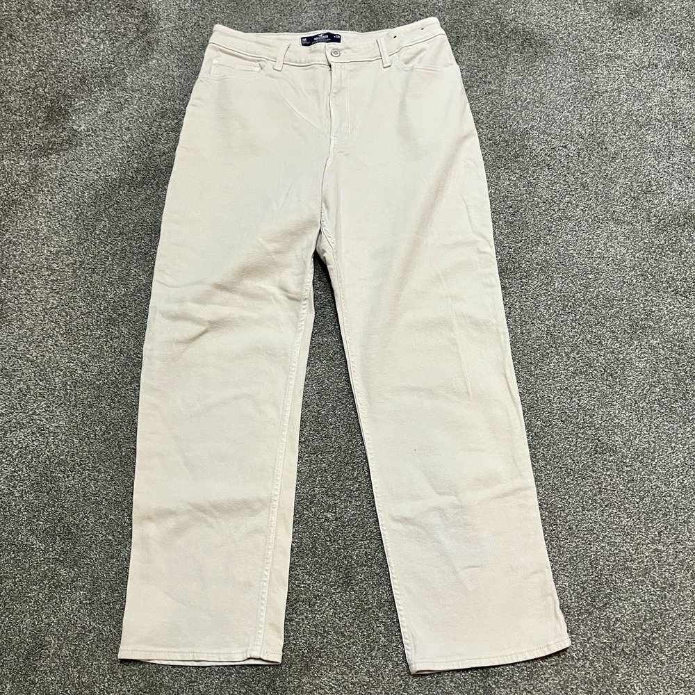 Hollister Jeans Women's 14R Beige Ultra‎ High Rise Dad Jean Vintage Stretch 32R